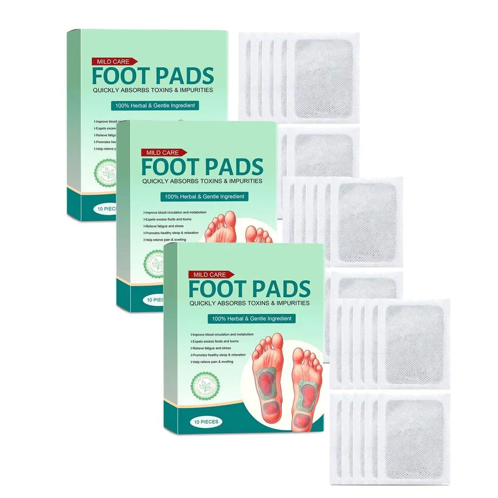 Detox Foot Pads (100% Merbal & Gentle Ingredients)-(BUY 1 GET 1 FREE) 20 Patches
