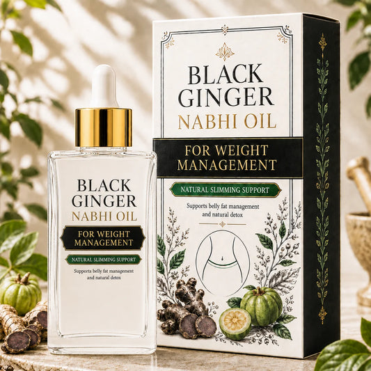 Black Ginger Nabhi Oil - Weight Management | Body Detoxification