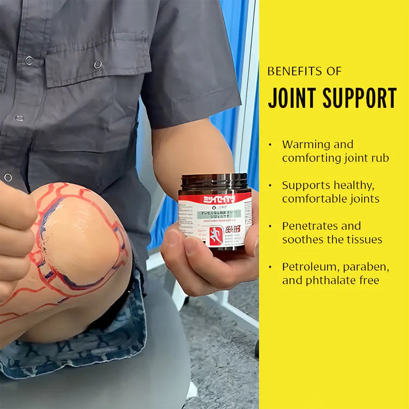 Japanese Red Massage Gel for Joint & Muscle Pain Relief | Deep Penetration Formula | Fast-Acting Herbal Therapy Gel
