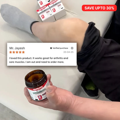 Japanese Red Massage Gel for Joint & Muscle Pain Relief | Deep Penetration Formula | Fast-Acting Herbal Therapy Gel