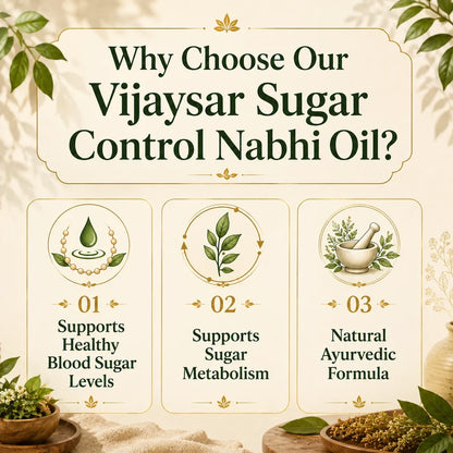 Vijaysar Sugar Nabhi Oil - Natural Blood Sugar Management
