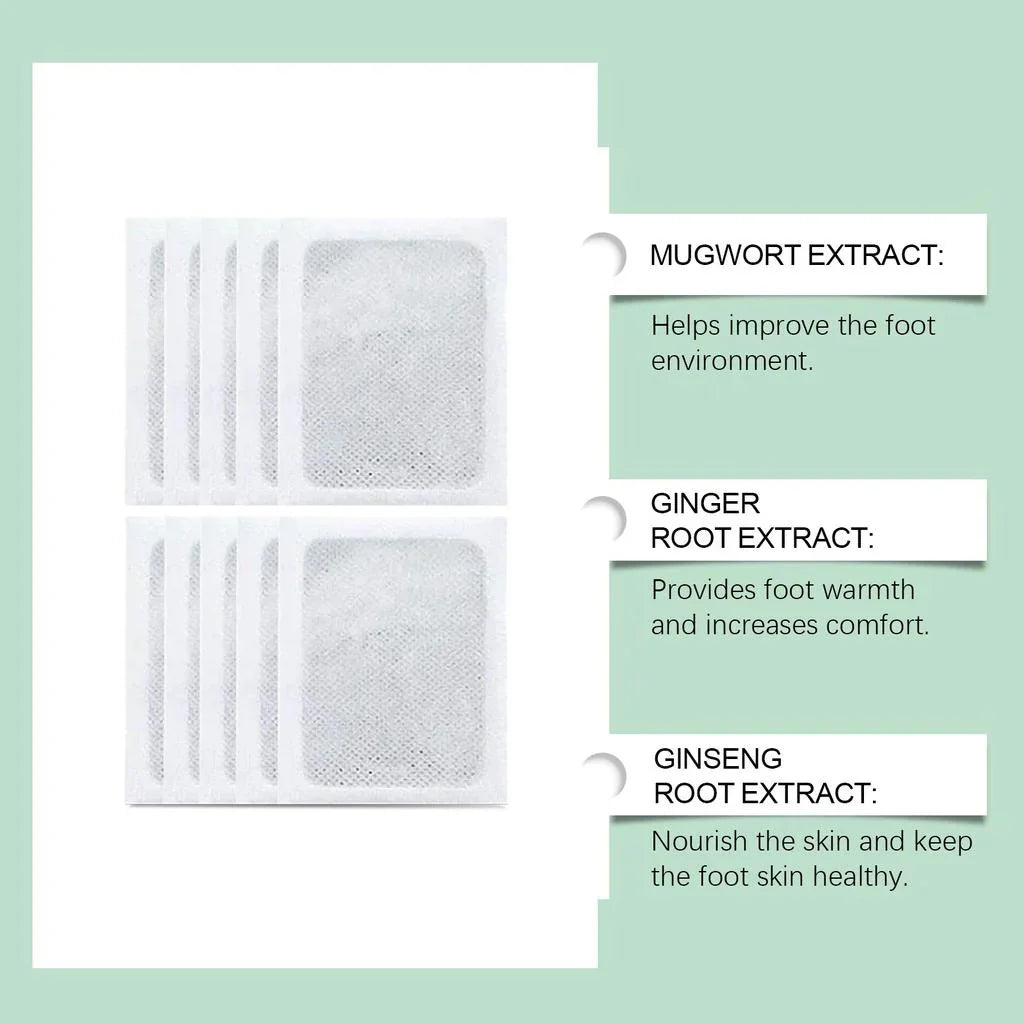 100% Herbal & Gentle Ingredient Detox Foot Pads