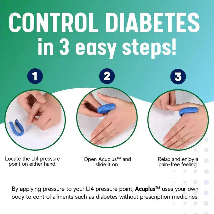 Acuplus+ Sugar Control Acupressure Point Clip - Buy 1 Get 1 FREE (sugarfitOfficial )🔥